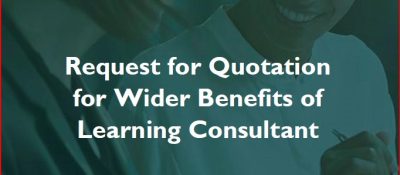 Request for Quotation for Wider Benefits of Learning Consultant