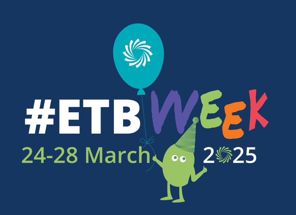 ETB Week logo in different colours